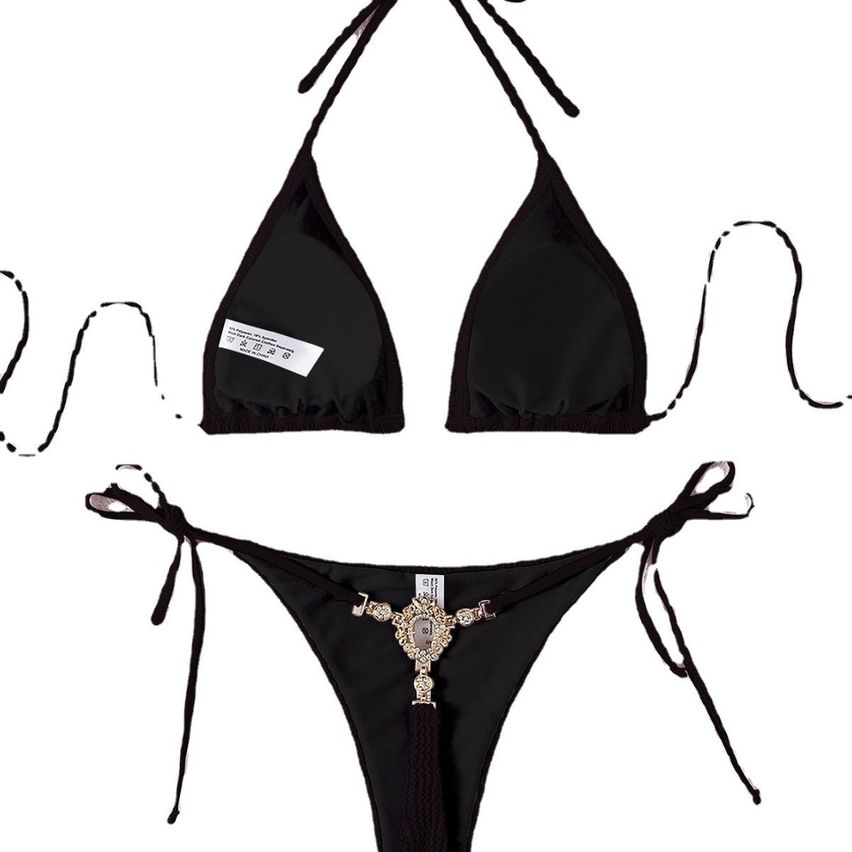 2024 New Cross-border Split Bikini Swimsuit Women's Sexy European and American Three-point Bikini Amazon Bikini